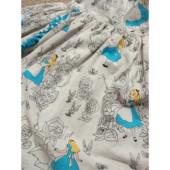 Vintage Handmade Alice In Wonderland Dress Girls Size 4T See Measurements - Picture 3 of 6